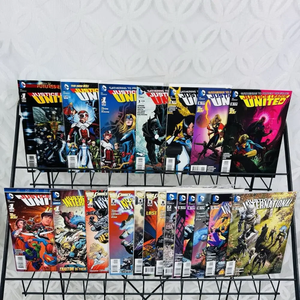 Justice League International 1-2 4-12 Annual 1 JL United 0-1 3 5‎ 6 9 Futurs End